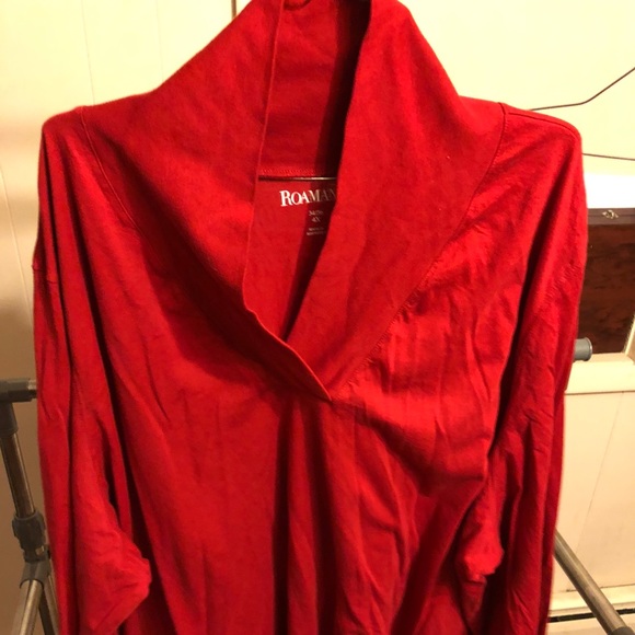 ROAMANS SHAWL COLLAR THERMAL TUNIC - Picture 2 of 6